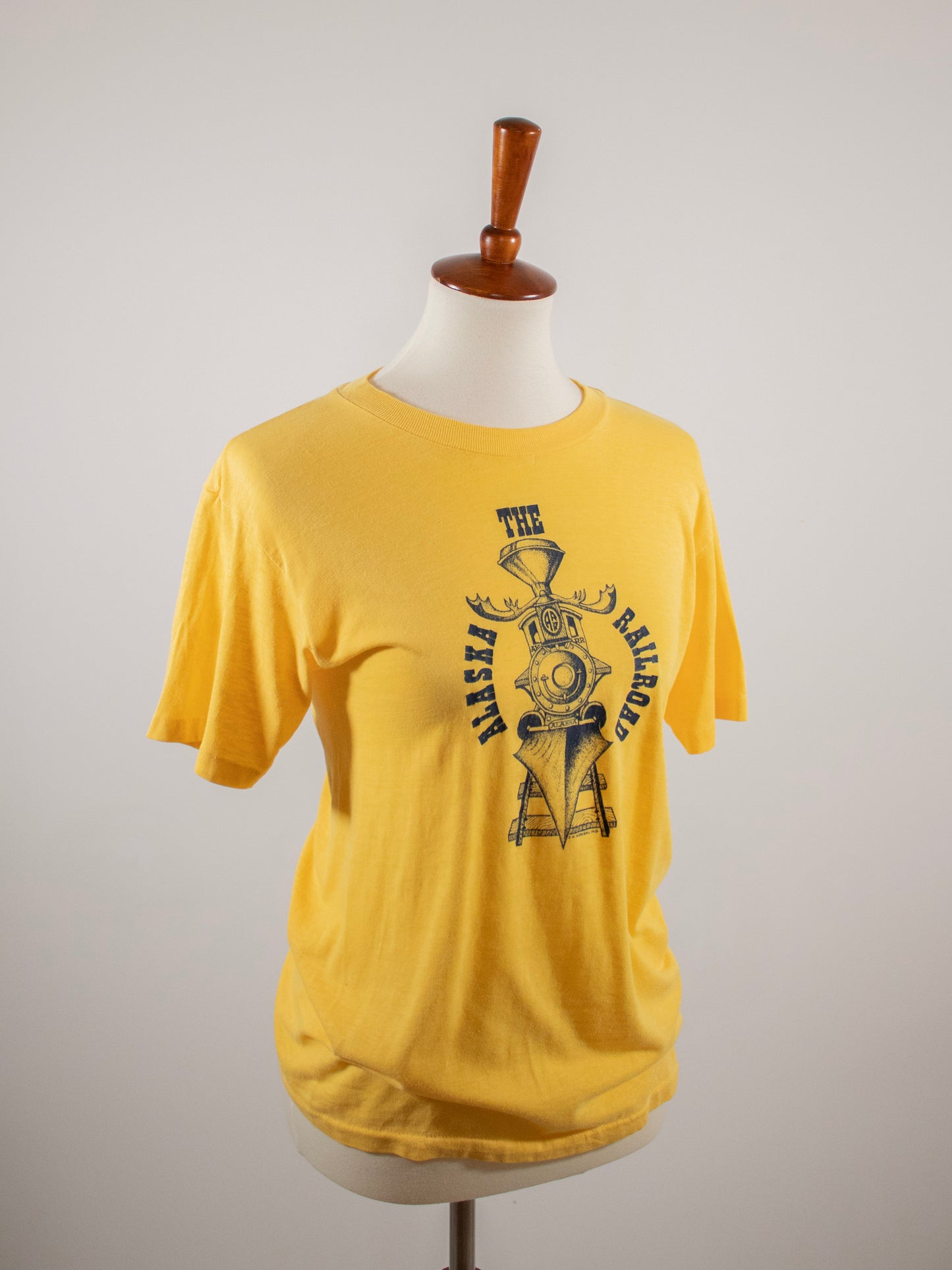 1970s Yellow Alaska Railroad T-Shirt