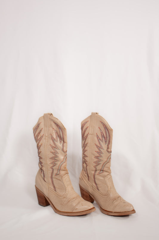 1970s Red White and Blue Cowgirl Boots